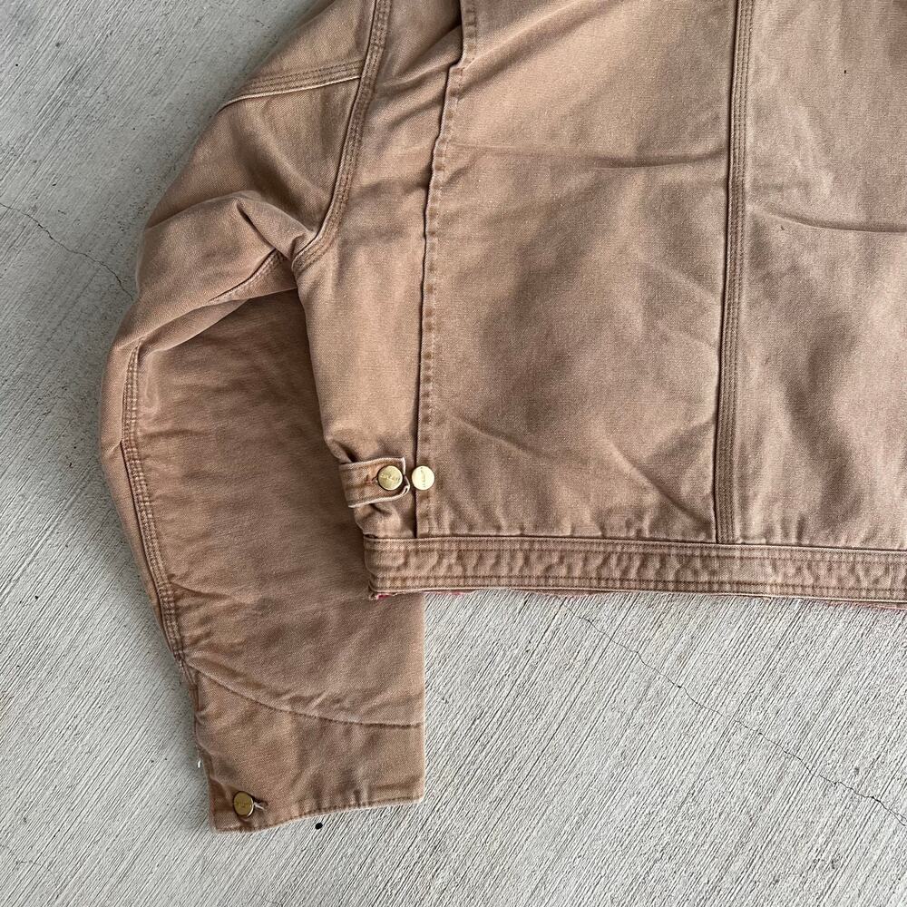 Carhartt brown cropped Detroit style work wear jacket - Picture 7 of 8